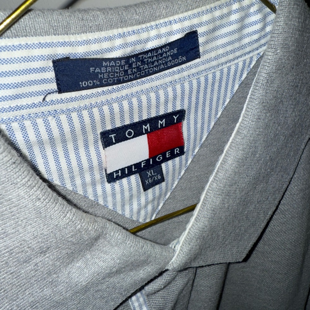 VINTAGE Tommy Hilfiger Light Gray Men's Casual Shirt